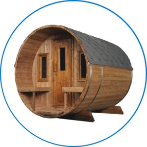 Sauna para 4 personas: 2.30 metros de largo y 2 metros de ancho, Imagen referencial