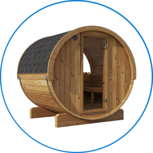 Sauna para 2 personas: 1.60 metros de largo y 2 metros de ancho, Imagen referencial
